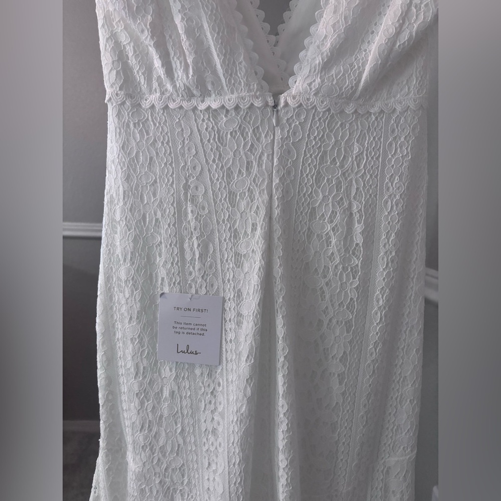 NWT Lulus lace wedding dress - Picture 6 of 7